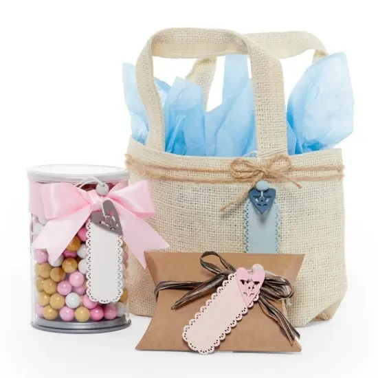 Pre-Strung Wooden Pink Tags 1'' X 2 1/2'' Durable Design {7}