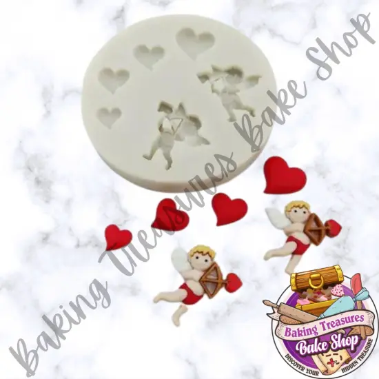 Cupid & Hearts Silicone Molds {5}