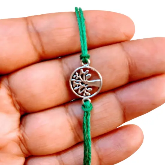 2CT Tree of Life Charm Rakhi for Brother, Raksha Bandhan, Rakhi, Raksha Bandhan Card, Tree of Life Rakhi, Rakhi for Bhai {3}