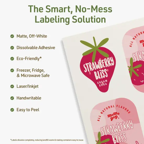 Avery Dissolvable Sticker Paper, 8.5" x 11" Rectangle {8}