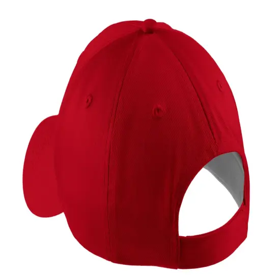 Port & Company&reg; Five Panel Twill Cap Red {2}