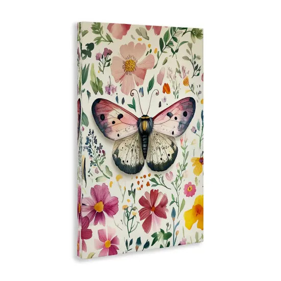 Stupell Industries Botanical Butterfly & Herbs Canvas Design by The Dutch Lady {3}