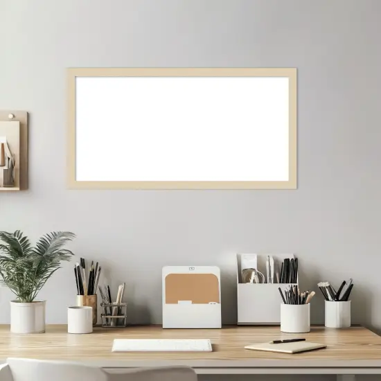 Svelte Framed Dry Erase Magnetic Board Natural {6}