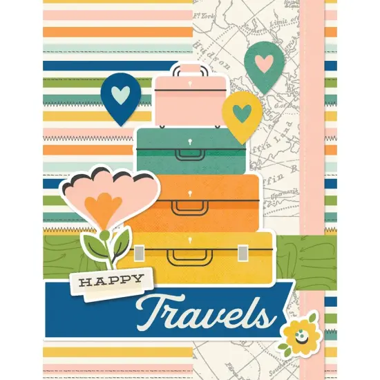 Simple Stories Simple Cards Card Kit-Happy Travels {6}