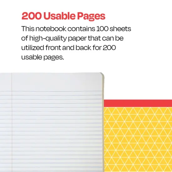 School Smart Marble Composition Books, Wide Ruled, 9-3/4 x 7-1/2 Inches, 100 Sheets Each, Assorted Colors, Pack of 6 {7}