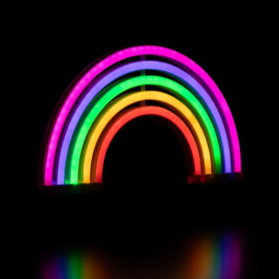 Northlight LEDRainbow Neon Lighted Wall Art - 12"- Mutlticolor Multi {5}