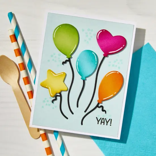 Hero Arts Clear Stamps 4"X6"-Balloons {4}
