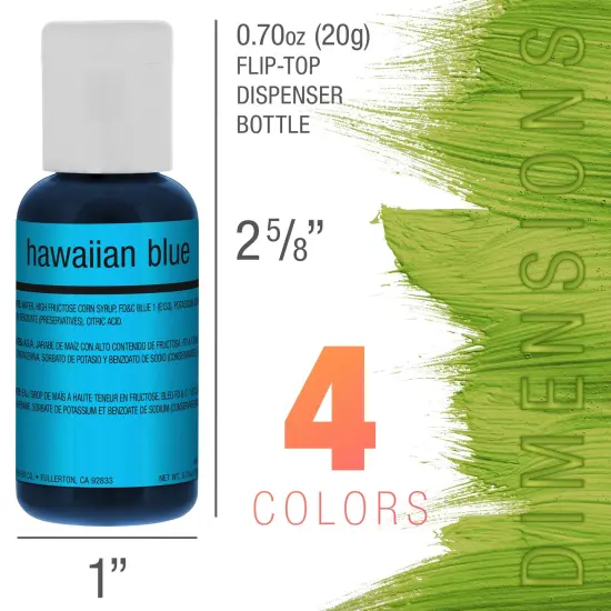 Chefmaster 4-Color 19ml Airbrush Cake Color Set {2}