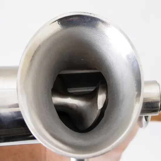 Lehman's Clamp-Down Meat Grinder #10, Manual Hand-Cranked Stainless Steel Meat Grinder for Home Use, Easy to Clean and Store {4}