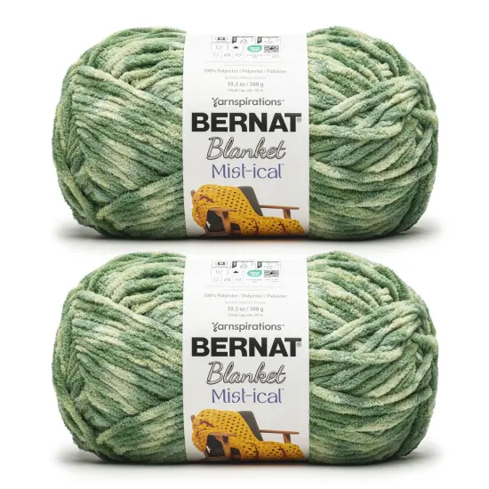 Bernat Blanket Mist-Ical Yarn 24 Pack-Fresh Green {1}