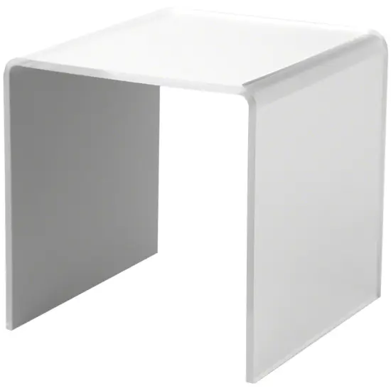 Plymor Mirrored Acrylic Square Display Riser, 4" H x 4" W x 4" D (1/8" thick) {2}