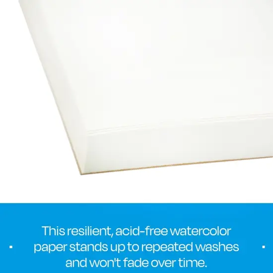 Sax Watercolor Paper, 18 x 24 Inches, 90 lb, Natural White, 50 Sheets {5}