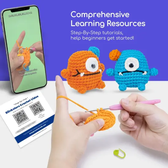 Amigurumi Crochet Animal Kit with Extra Yarn - Blinksters {2}