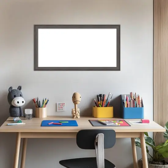 Florence Framed Dry Erase Magnetic Board Pewter {5}