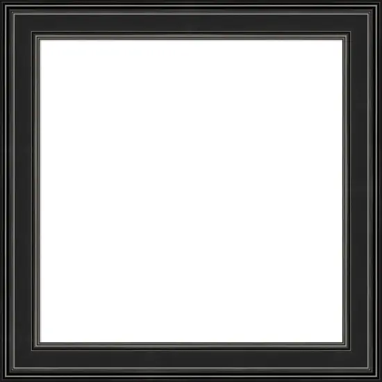 Ridge Framed Dry Erase Magnetic Board Black {1}
