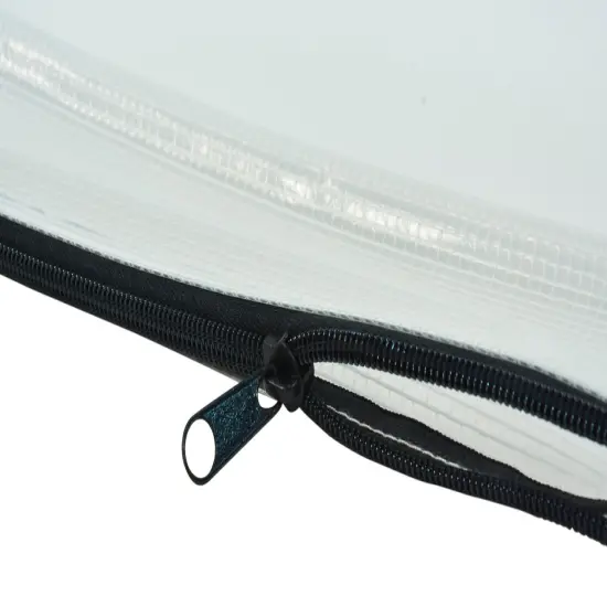 Sax Mesh Tool Case Pouches, 3 x 14 inches, Clear with Black Trim, Pack of 10 {7}