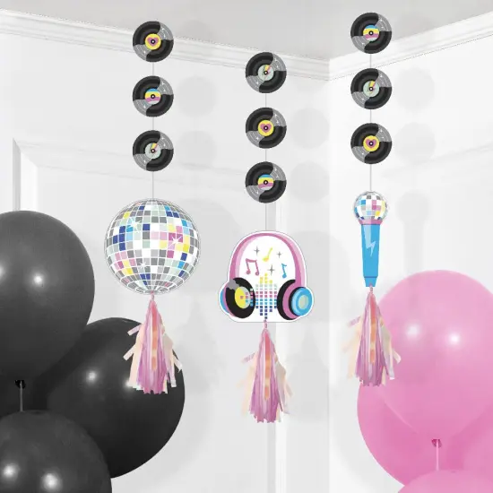 Birthday Beats Hanging Cutouts w/ Tassels (3/Pkg) {4}