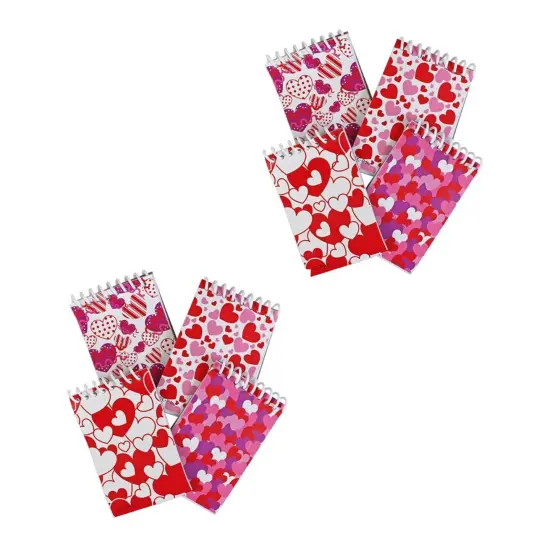 Heart Notebooks 4 Inch Mini Notepads 8 Pieces Per Unit {5}