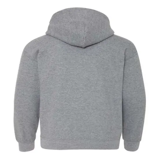 Gildan&reg; Youth Heavy Blend Hooded Sweatshirt Graphite Htr {2}
