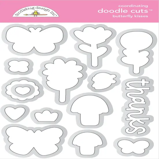 Doodlebug Doodle Cuts Dies-Butterfly Kisses {1}