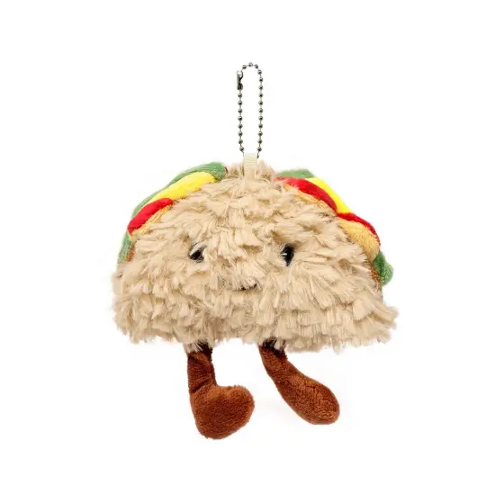 Wrapables Cute Plush Keychain Pendant Charm for Bag, Taco {1}
