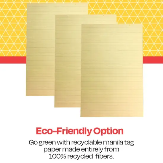 School Smart Manila Tag Ruled Chart Paper, Jumbo Size, 36 x 24 Inches, 36 Sheets {5}