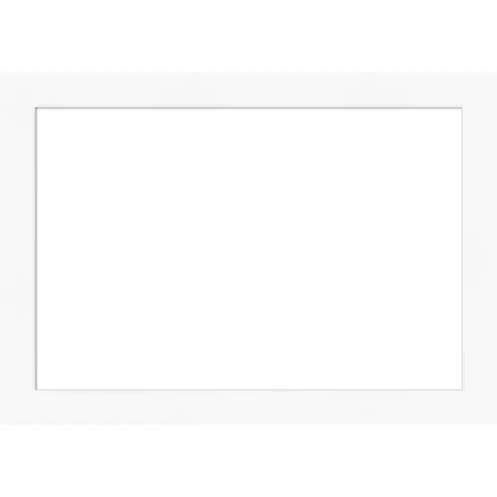 Cabinet White Framed Dry Erase Magnetic Board {1}