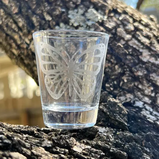 2oz Monarch Shotglass LASER {5}