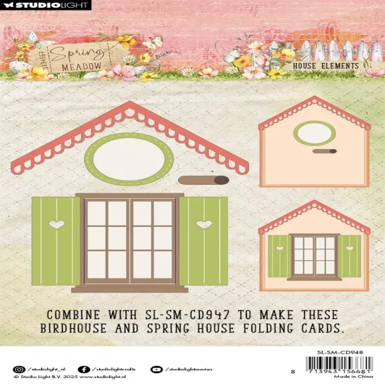 Studio Light Spring Meadow Cutting Die Cutting Dies 11/Pkg-Nr.948, House Elements {3}