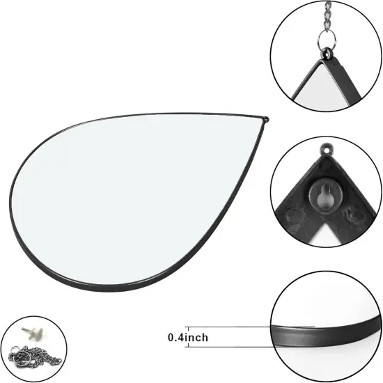 Teardrop Mirrors for Living Room Decor {6}