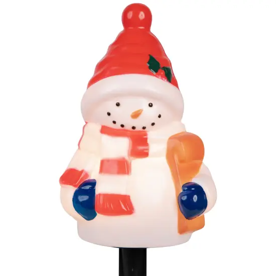 Northlight Jolly Snowmen Outdoor Christmas Pathway Markers - 16" - Set of 4 White {7}