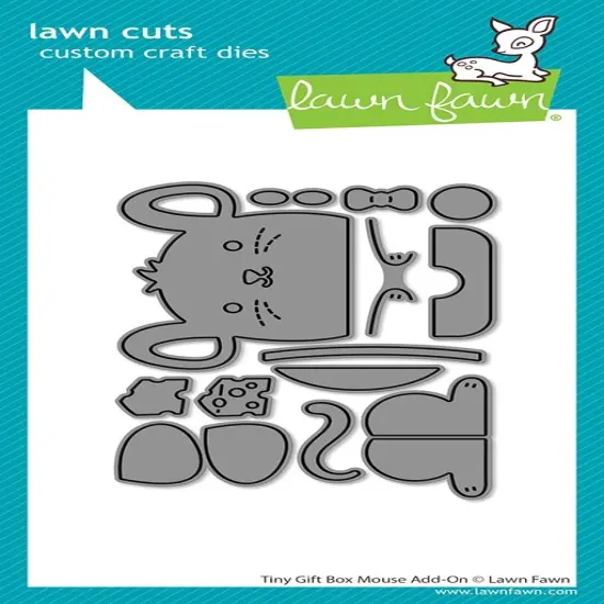 Lawn Cuts Custom Craft Die-Tiny Gift Box Mouse Add-On {1}