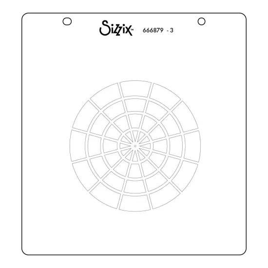 Sizzix Layered Stencils By Eileen Hull 3/Pkg-Color Wheel {6}