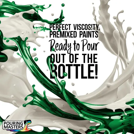 Pouring Masters Forest Green Ready to Pour Acrylic Pouring Paint - Premium 32-Ounce Pre-Mixed Fluid Acrylic Paint - Fluid Art Supplies for Canvas, Wood, Paper, Tile & Rocks {2}