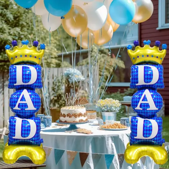 Fathers Day Standing Balloons for Party Decorations, 1Pcs Large Dad Balloon 44.1 Inch(H) x 15.4Inch(W) For Fathers Day Birthday Party Celebrations Decorations {5}