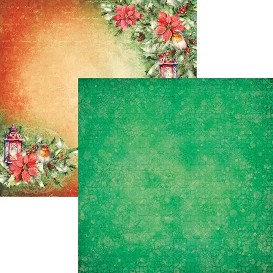 Elizabeth Crafts Double-Sided Cardstock Pack 12"X12"-Festive Holly {3}