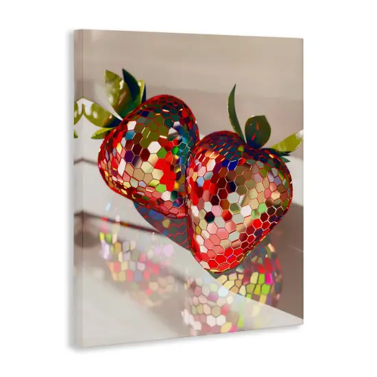 Stupell Industries Reflecting Disco Strawberries Canvas Design by Arlington Prints {3}