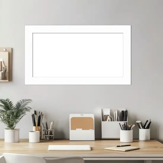 Basic Narrow Framed Dry Erase Magnetic Board White Narrow {6}
