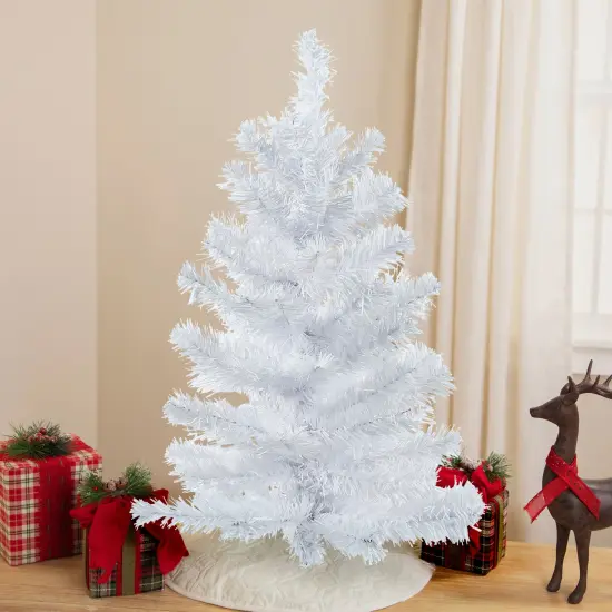 Northlight 24" White Balsam Pine Mini Artificial Christmas Tree - Unlit {1}
