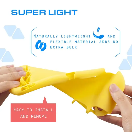 Protective Silicone Case for Switch Lite, Insten Soft Skin Rubber Gel Full Body Grip Cover [Shockproof Anti-Scratch Non-Slip] Compatible with Nintendo Switch Lite 2019 Console, Yellow {5}