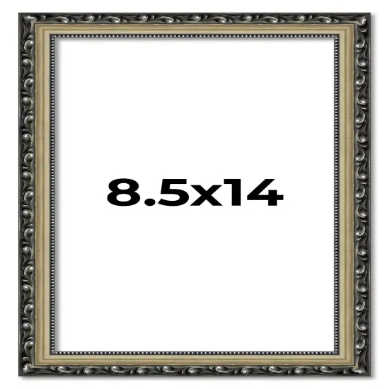 8.5x14 Museum-Quality Picture Frame with UV-Resistant Acrylic & Acid-Free Backing, Available in 4 Finishes - Gold, Silver, Bronze, and Black {1}