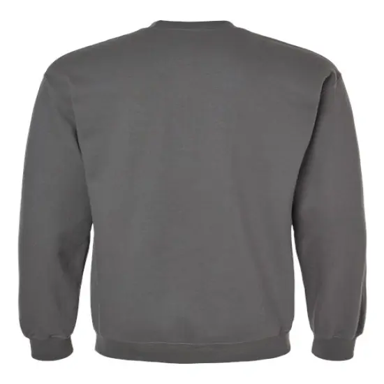 Gildan&reg; Midweight Crewneck Long Sleeve Sweatshirt Charcoal {2}