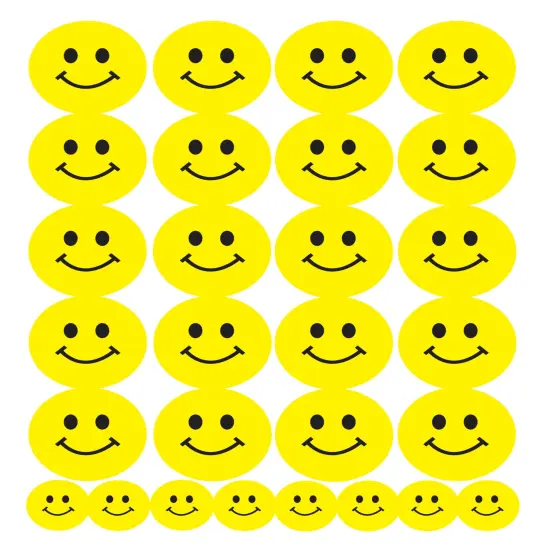 School Smart Smiley Face Mixed Emoji Stickers, 50 Sheets, Pack of 1780 {4}