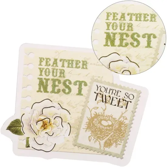 50PCS Stamp Stickers Ephemera Aesthetic Scrapbook Stickers {3}