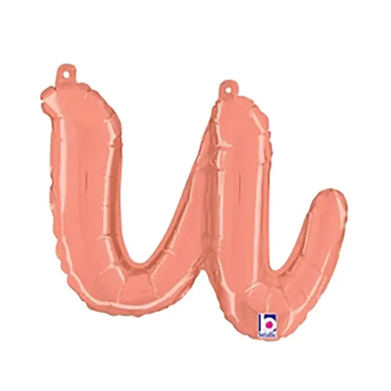 Betallic&reg; 14 inch Script Letter U Rose Gold Air Fill Only {1}