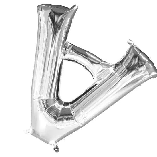 Anagram&reg; 16" Mylar Foil A Balloon Silver {2}