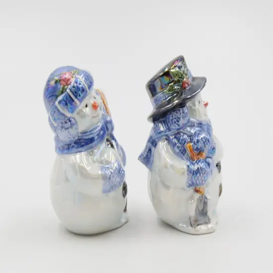 Ceramic Christmas Snowman Salt and Pepper Shakers, Home D&eacute;cor, Gift for Her, Gift for Mom, Kitchen D&eacute;cor, Christmas D&eacute;cor {3}