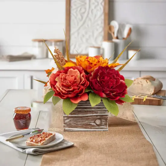 Fall Autumn Harvest Floral Centerpiece - Style 2 {4}