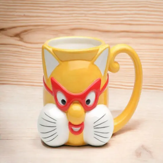 Ceramic Cat Wearing Glasses Mug, Home Décor, Gift for Her, Gift for Mom, Kitchen Décor, Cat Lovers Gift, Pet Loss Gift {1}