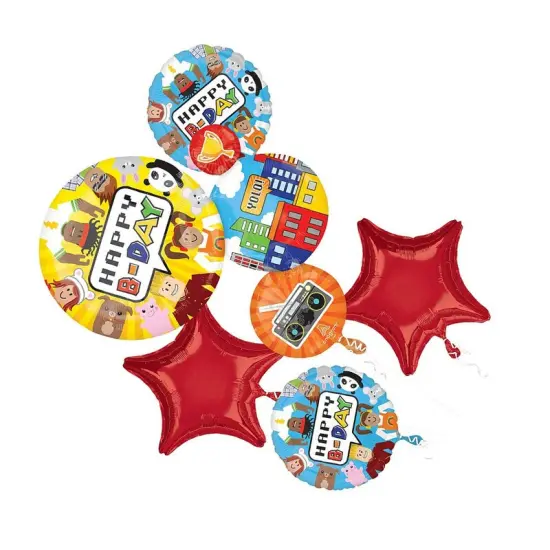 Anagram&reg; Party Town Birthday Balloon Bouquet {3}